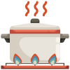 icona con pentola sul fuoco